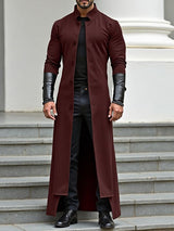 Men's Colorblock Stand Collar Long Sleeve Cardigan SKUL33853