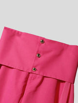 Men's Deconstructed Chiffon Flap Patchwork Straight Pant SKUL37670