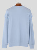 Mens Solid V-Neck Detachable Sleeve Pullover Sweater SKUK45461
