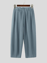 Men's Solid Color Loose Curved Pant SKUL51720