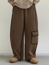 Mens Textured Loose Hollow-Out Casual Pant SKUL17050