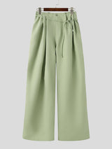 Men's Deconstructed Ruffle Edge Lace Up Pant SKUL45379