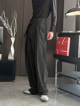 Men's Solid Tie Strap Casual Pant SKUL29609