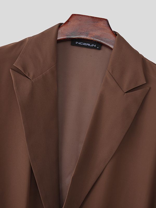 Men's Sheer Mesh Loose Two Pieces Outfit SKUL40210