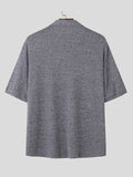 Mens Marled Knit Short Sleeve Golf Shirt SKUK41413
