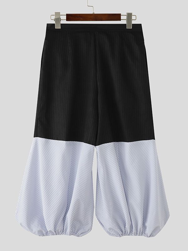 Men's Striped Color Block Lantern Pant SKUL37663