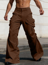 Men's Deconstructed 3D Ruched Flared Pant SKUL53282