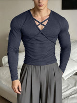 Men's Cross Rope Long Sleeve T-Shirt SKUL40093