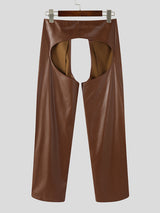 Men's Solid Color Hollow Casual Pant SKUL23768