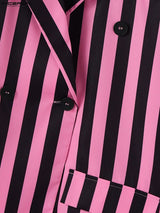 Men's Striped Double Breasted Two Pieces Outfit SKUL32874