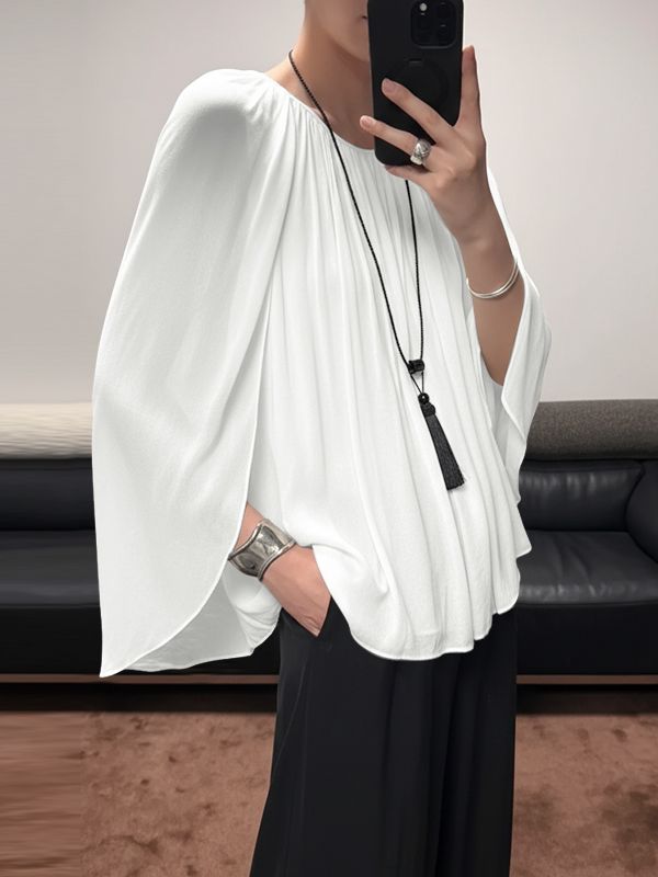 Men's Deconstructed Pleated Shawl Patchwork Tank SKUL56222