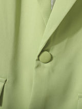 Men's Lace Patchwork Backless Long Sleeve Blazer SKUL24944