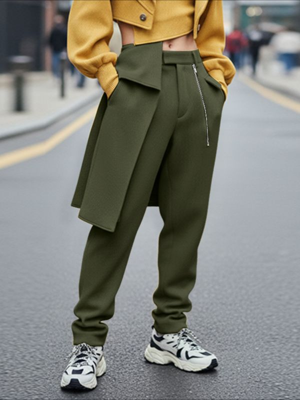 Men's Deconstructed Textured Casual Pant SKUL49906