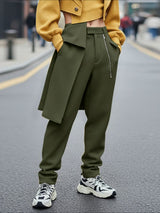 Men's Deconstructed Textured Casual Pant SKUL49906