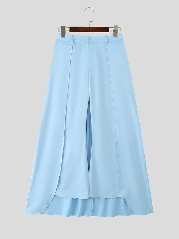 Men's Long Hem Patchwork Casual Pant SKUL27377