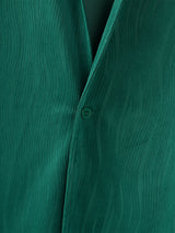 Mens Solid Color Textured Lapel Long Sleeve Cardigan SKUL24861