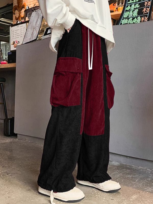 Men's Colorblock Patchwork Casual Pant SKUL30672