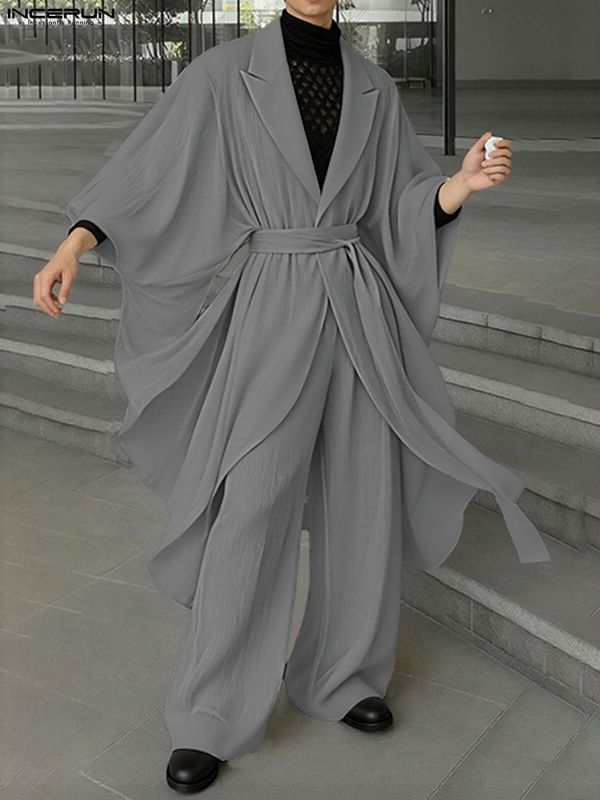 Men's Loose Waist Casual Two Pieces Outfit SKUL39011