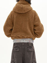 Men's Plush Zip-Up Long Sleeve Hoodie SKUL37707