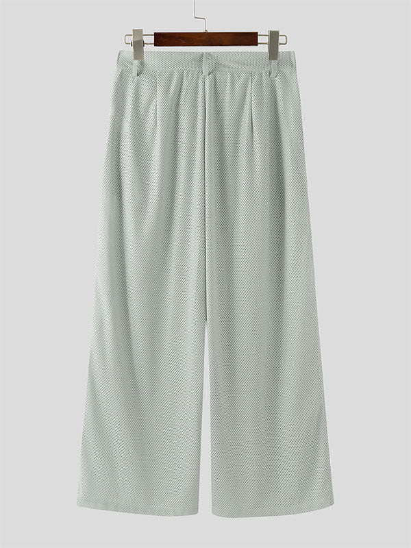 Mens Textured Loose Casual Pant SKUL16836