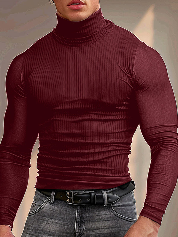 Mens  Sheer Long Sleeve T-Shirt SKUK78487
