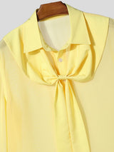 Men's Avant-Garde Semi-Sheer Chiffon Short Sleeve Shirt SKUL60224