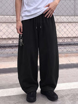 Men's Clean Fit Urban Casual Curved Dart Seam Heavyweight Drawstring Waist Full Length Pant SKUL80548