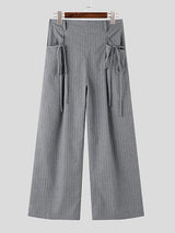 Mens Striped High-Waisted Tie Pant SKUL00973