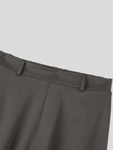 Men's Avant-Garde Darkwear Urban Street Curved Seam Drop-Crotch Tapered Pant SKUL84000