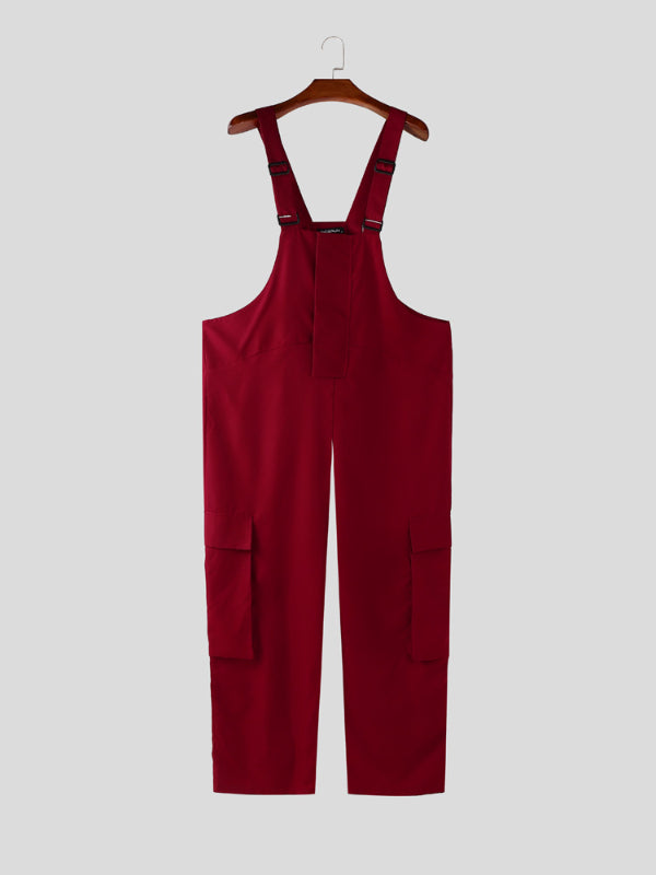 Men's Solid Color Casual Jumpsuit SKUL21166