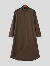 Men's Irregular Hem Long Sleeve Blazer SKUL40289