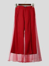 Men's Sheer Mesh Hem Casual Pant SKUL36407