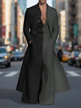 Men's Contrast Color Jumpsuit Two Piece Outfit SKUL48708