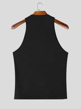 Men's Gym Sun Graphic Print Sleeveless Scoop Neck Tank SKUL70233
