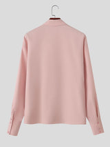 Men's Bow Patchwork Two Pieces Outfit SKUL40169