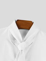 Mens Solid Color Textured Short Sleeve Shirt SKUL17028