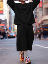 Men's High Street Urban Casual Oversized Baggy Two Pieces Outfit SKUL81100