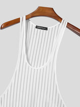 Men's Tie Design Striped Tank SKUL54643
