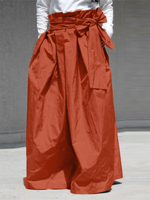 Mens Tie Waist High-Waisted Wide-Leg Pant SKUL03019