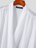 Mens Chiffon Wrap Tie Side Design Shirt SKUK15509