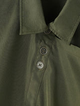 Men's Deconstructed Solid Color Long Sleeve Shirt SKUL37727