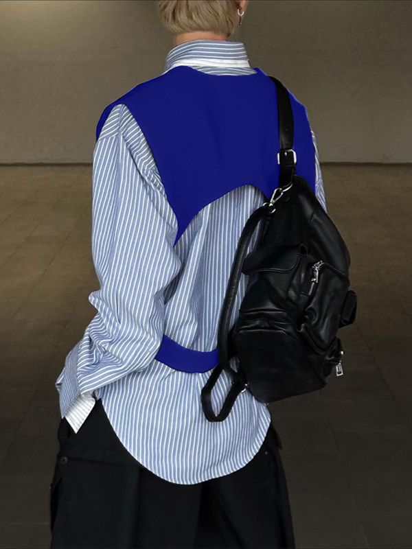 Men's Solid V Neck Casual Waistcoat SKUL31917