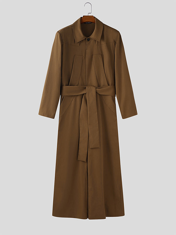 Men's Solid Padded Shoulder Casual Jumpsuit SKUL29633