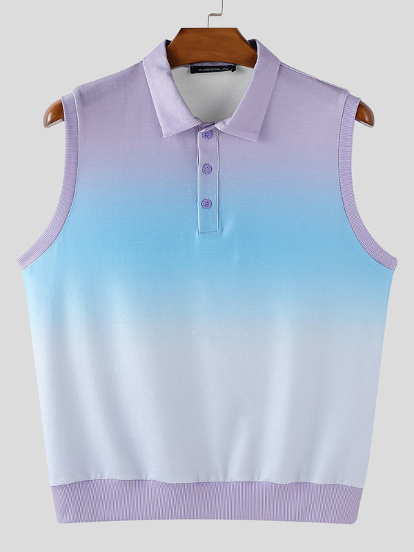 Men's Gradient Color Casual Tank SKUL17880