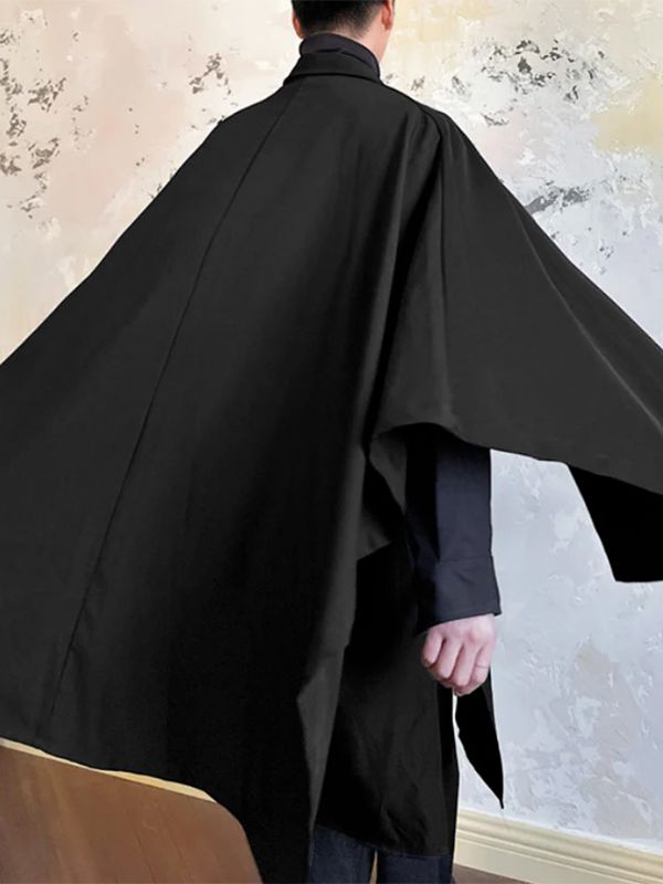 Men's Faux Two-Piece Design Loose Long Sleeve Shirt SKUL32950