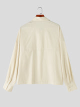 Mens 3D Floral Patchwork Striped Long Sleeve Shirt SKUL12496