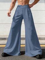 Men's Solid Color Frog Button Pant SKUL60164