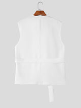 Men's 3D Floral Decor Casual Waistcoat SKUL26081