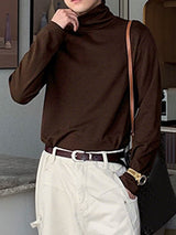 Men's Base Layer High Neck Long Sleeve T-Shirt SKUL35289