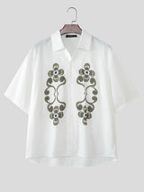 Men's Floral Print Short Sleeve Shirt SKUL21004